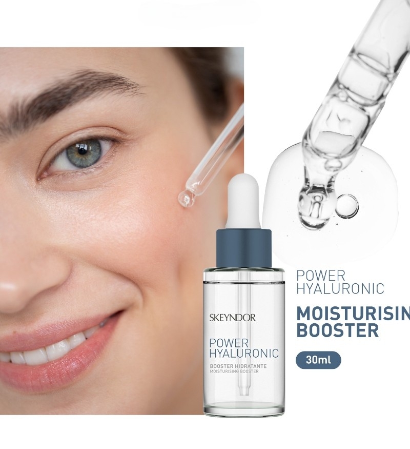 Skeyndor Power Hyaluronic Moisturising Booster 30ml - Tinh chất dưỡng ẩm phục hồi và làm đầy nếp nhăn chuyên sâu